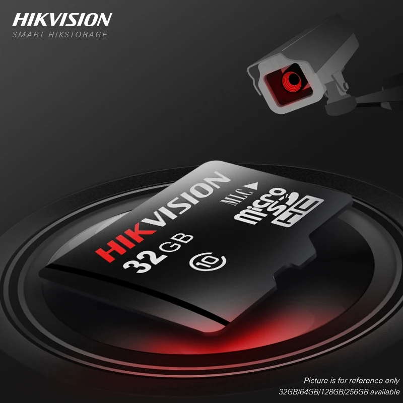HIKVISION HikStorage Card Micro SD Class10 TF Card de 32gb, 64gb, 128gb, 256gb Max 90M/s-card de Memorie pentru Supraveghere Hikvision #P1