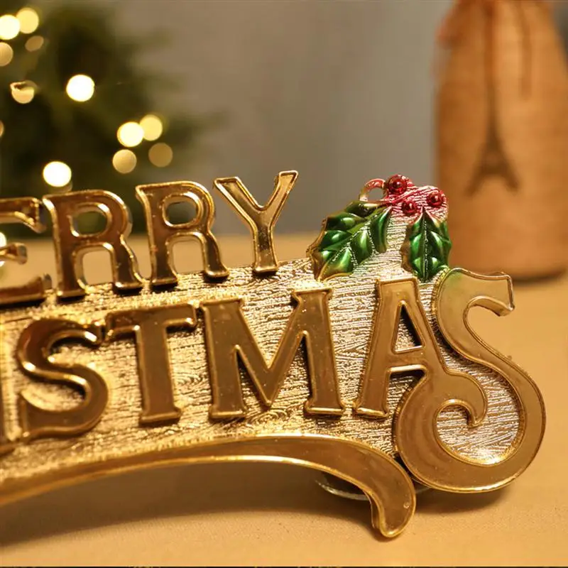 Crăciun fericit Scrisoare Semn Desktop Ornament de Masă Unică Podoabă de Crăciun Copac Agățat de Decor pentru Casa Festival