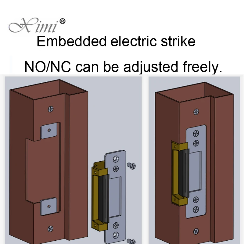 DC12V Electric de Blocare a Ușii Standard ANSI Grele 1000KG Forța de menținere Siguranță nu Sigure Reglabile Electric Încuietoare
