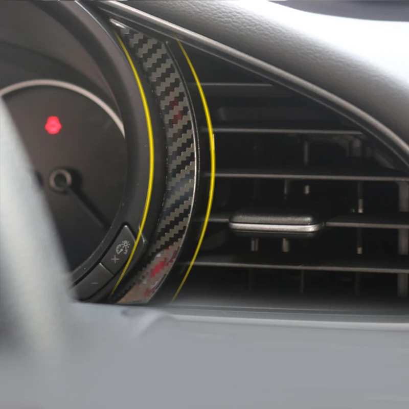 Din Oțel Inoxidabil Instrument Indicator Pe Panoul De Bord Consola Acoperă Trim Kit Pentru Mazda 3 Axela 2019 2020 Accesorii