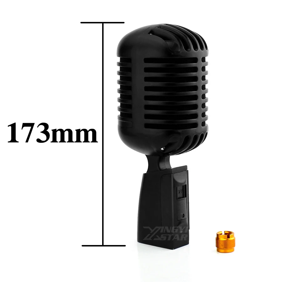 Deluxe Metal Vocal Dinamic Microfon Clasic de Epocă Microfon Pentru Calculator PC Studio DJ Mixer Audio Profesional Karaoke Microfoane