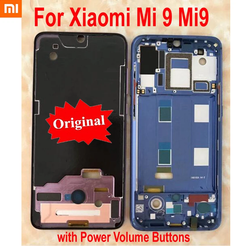 Original, cel Mai bun Xiaomi 9 Km 9 Mi9 M9 Mijlocul Masca LCD Sprijinirea Carcasa Fata rama Mijloc cadru cu Putere Butoanele de Volum