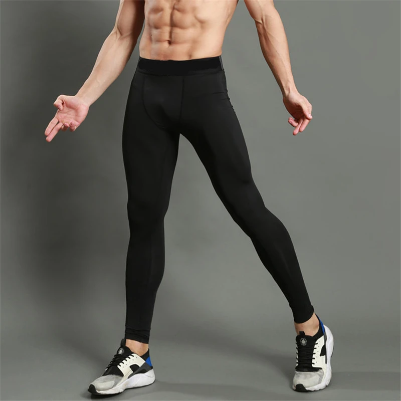 Compresie pantaloni barbati jambiere strânse subțire elastic culoare solidă de jos chiloții