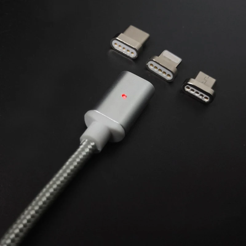 Magnetic Cablu 3 in 1 IOS/Tip C USB/Micro USB Încărcător de Telefon Cablu de Încărcare pentru Telefonul Android Pentru iPhone X 8 7 6 5 5s 6S Plus