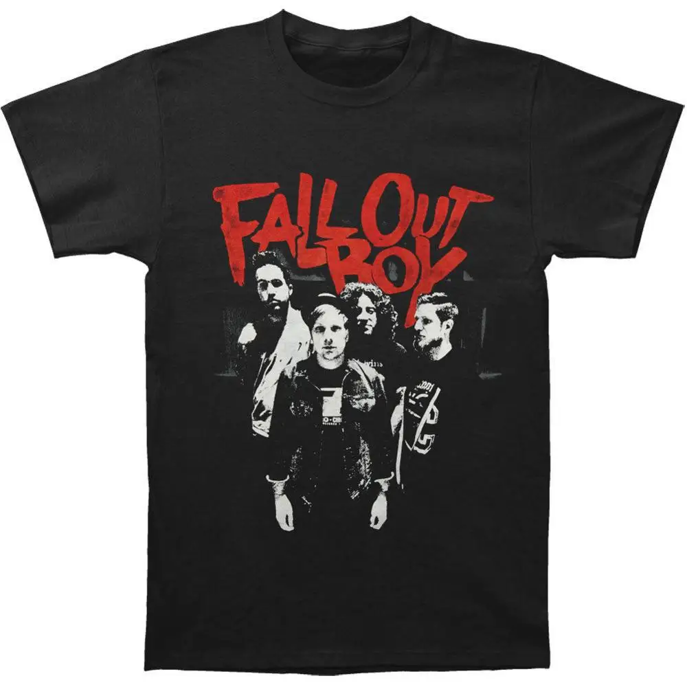 Fall Out Boy Bărbați Punk Zero Foto Slim Fit T-Shirt Negru