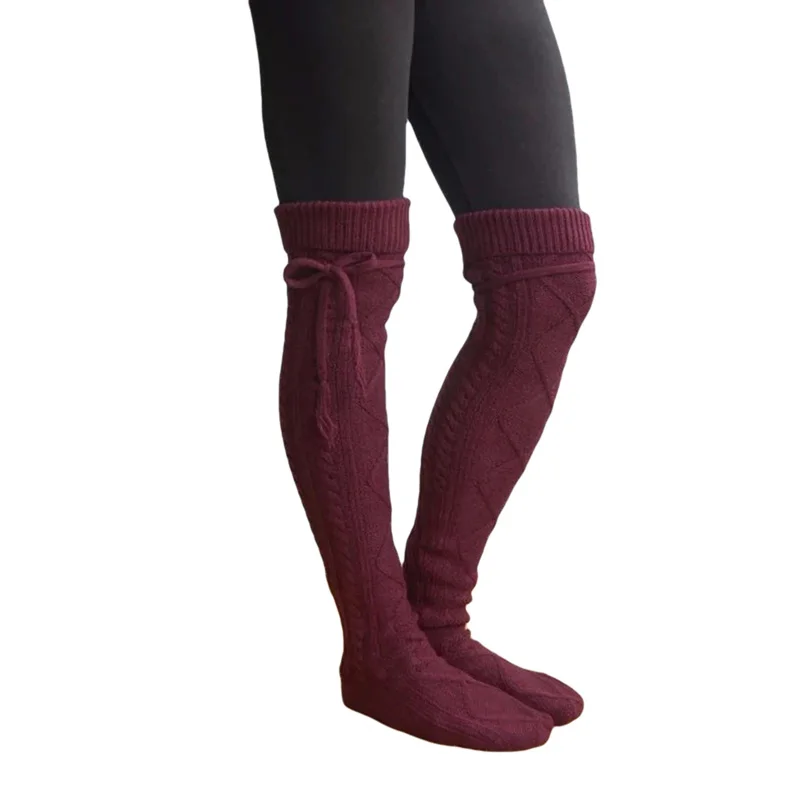 Iarna Tricotat Femei Șosete De Moda Ciorapi Casual Coapsei Deasupra Genunchiului Tricotate Șosete Fete Femei Femeie Mult Șosete Până La Genunchi