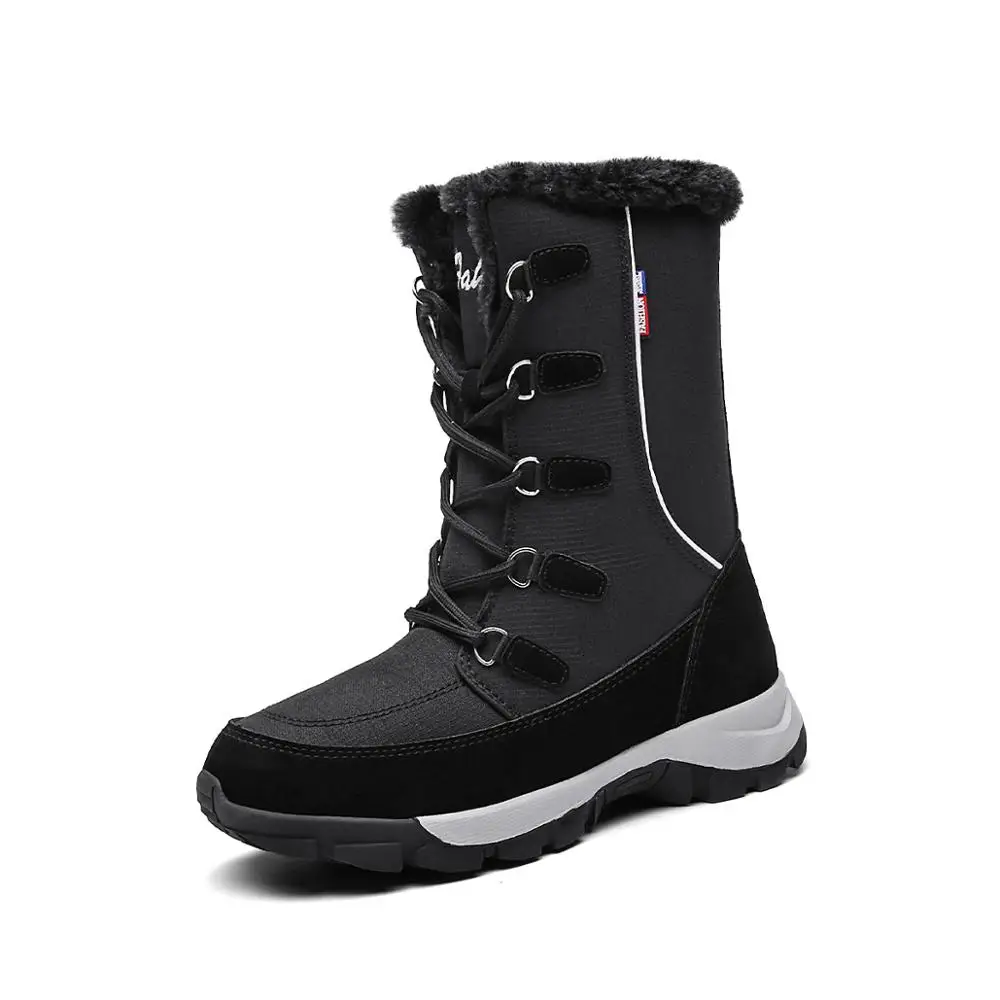 Noi de Iarna Glezna Cizme pentru Femei Pantofi Impermeabil Femei Cizme de Zăpadă de Pluș Cald Platforma Cizme pentru Femei de Mari Dimensiuni 35-42 WSH3497