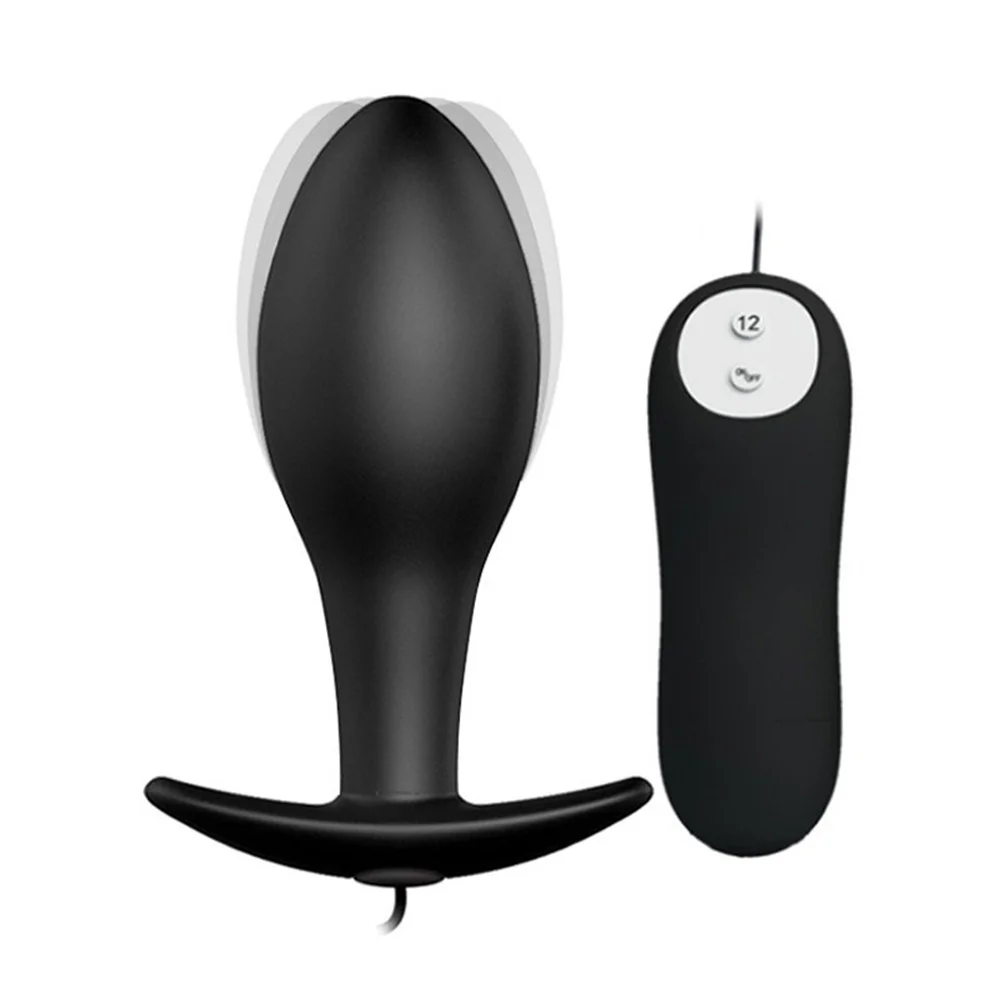 Silicon Anal Dildo Vibrator Pentru Barbati Prostata Masaj G-spot Stimulator 12 Viteze Analsex Penis Vibrator Jucarii Sexuale pentru Barbati
