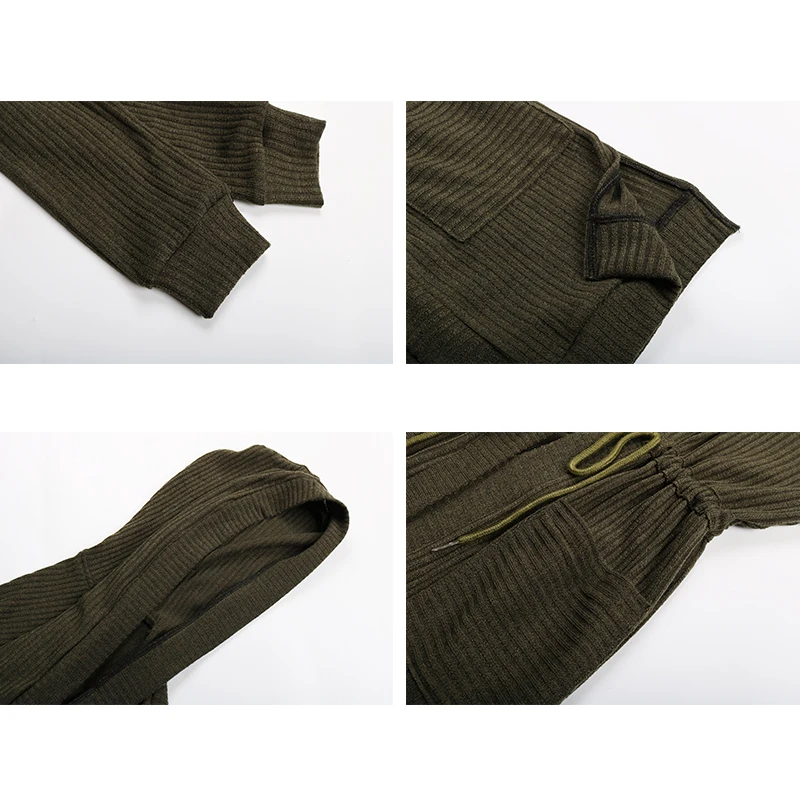 2021 Primăvara Anului Nou Stil Pentru Femei Maneca Lunga Pulover Doamnelor Negru Solid Design Simplu Cardigan Tricot Tricou Versatil Liber Uza