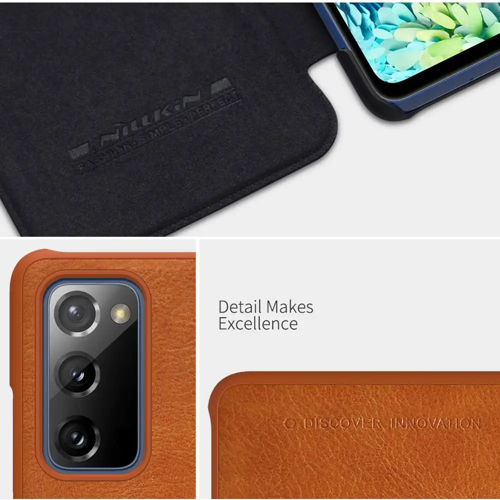 Funda Caz Pentru Samsung S20 FE 2020 caz Nillkin epocă Qin piele PU plastic dur capacul din spate wallet Pentru Galaxy s20 FE caz