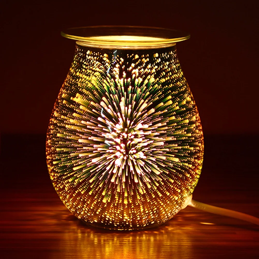 Masina Lampă de Noapte 3D Vaza de Sticla Electrica Difuzor de arome focuri de Artificii Model Difuzor Home Decor Umidificator Cadou