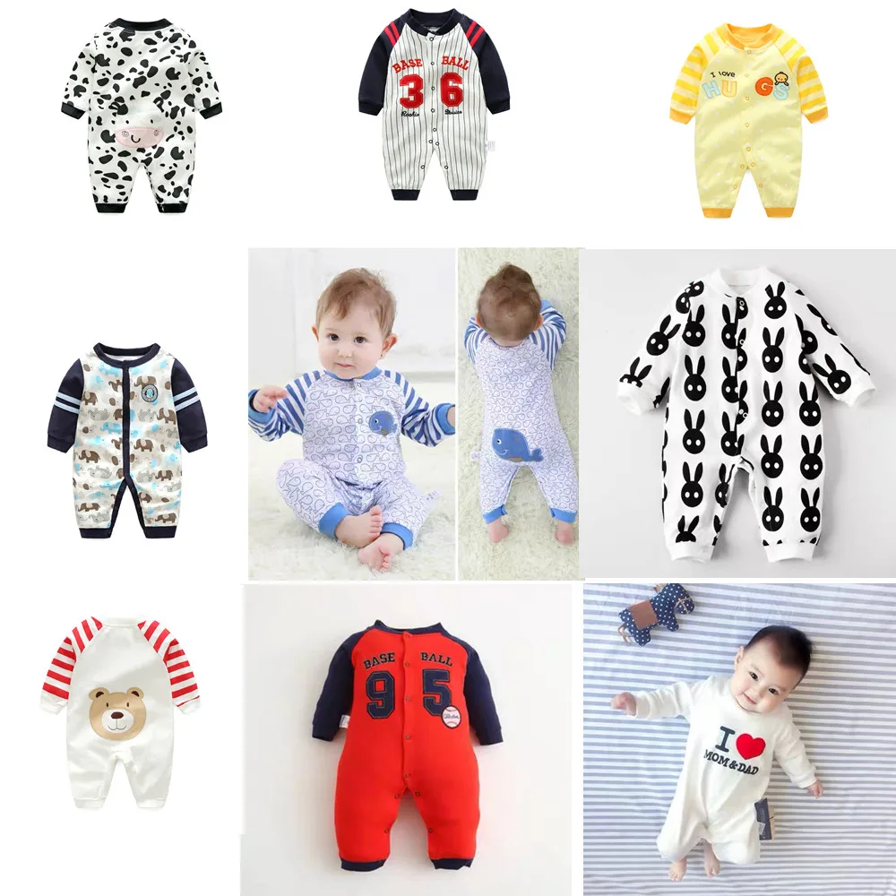Vara de epocă Îmbrăcăminte pentru Copii baby boy romper 0-24M Printesa fată romper haine pentru sugari din bumbac nou-născuți body-uri cu mult timp slleve