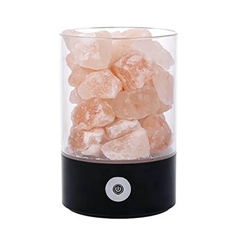 USB Real Himalaya Sare de Cristal de Rocă Lampa Bun pentru Sănătate Mic Minerale Ionic Negativ Piatră de Lavă Sare Lumina de Noapte pentru Dormitor