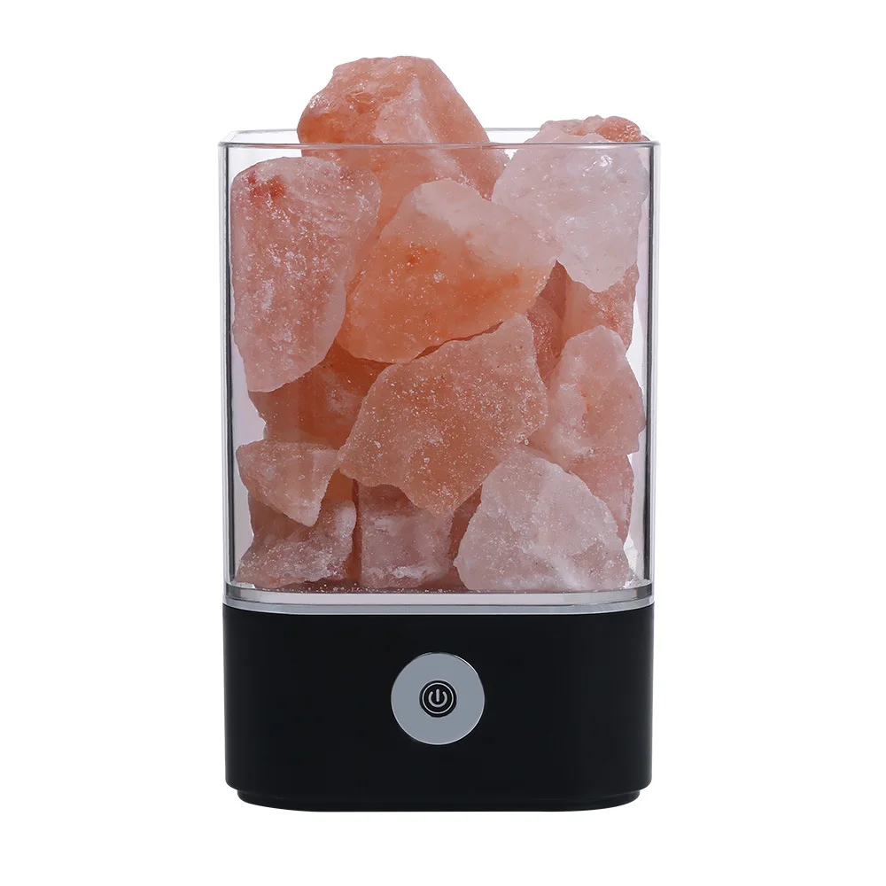USB Real Himalaya Sare de Cristal de Rocă Lampa Bun pentru Sănătate Mic Minerale Ionic Negativ Piatră de Lavă Sare Lumina de Noapte pentru Dormitor