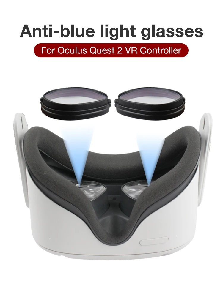 1Pair Anti-albastru Lentile pentru Oculus Quest Cască VR Anti-albastru Ochelari Magnetic Ochelari pentru Oculus Quest 2 de Protecție a Ochilor