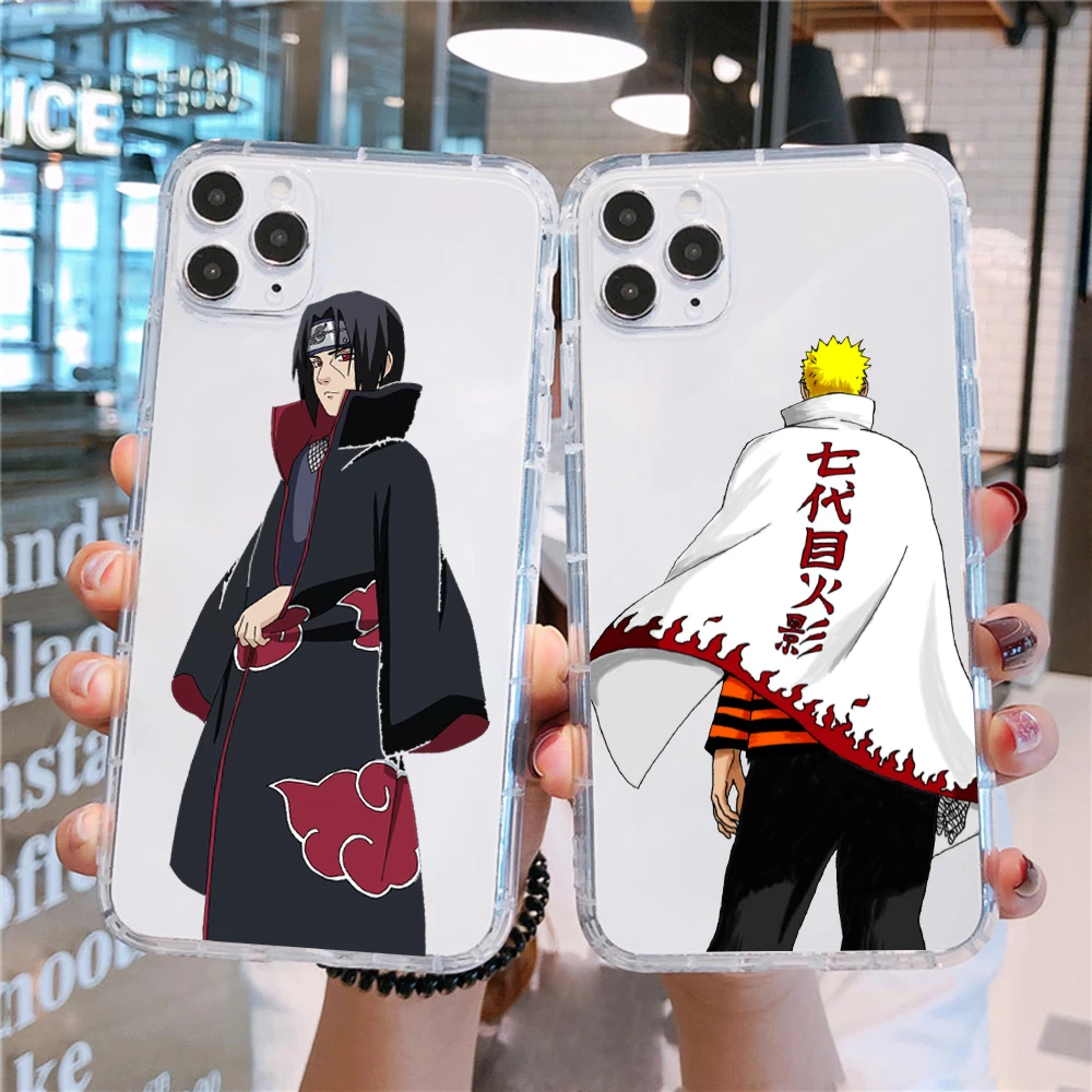 PUNQZY Anime Naruto, Itachi Moale TPU Caz de Telefon Pentru Iphone 12 PRO MAX 7 8plus 11 XR PRO XS MAX Sasuke Naruto Mat TPU Moale Caz