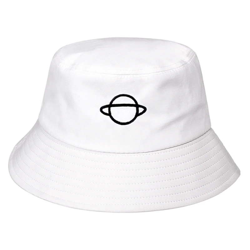 Moda vara bumbac pălărie găleată femei soare în aer liber găleată pălărie hip hop pălării Panama pălărie Planeta broderie pescar pălării casqutte