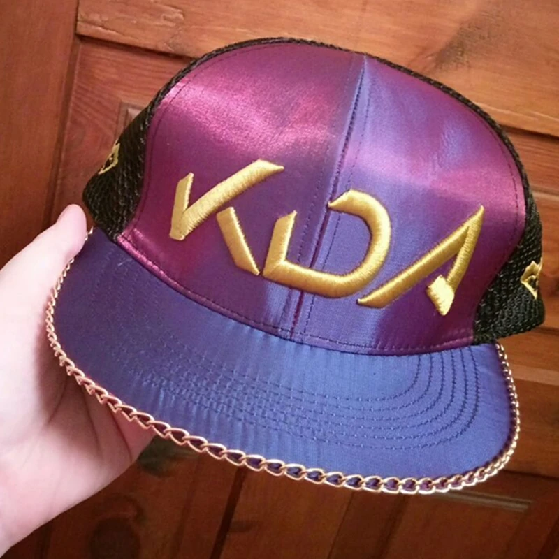 Joc LOL K/DA Kda Akali Cosplay Șapcă de Baseball Rap Snapback Hat Capac Moda Hip-Hop Pălării Pentru Femei Barbati en-Gros Preț de o Mulțime