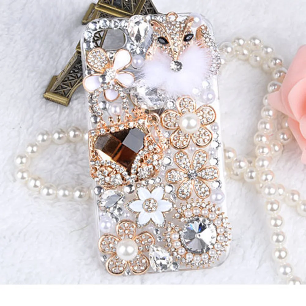 XSMYiss caz de telefon de Moda Bling Cristal de diamant Pearl Transparent Caz Moale Pentru Samsung S20 S8 S9 S10 PLUS Nota 20, Ultra 9 10
