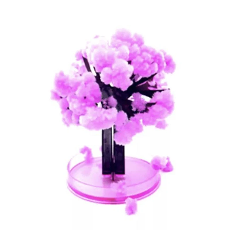 FIERBINTE 1/2 buc Magic Japoneză Sakura, Copac, Pom de Crăciun de Hârtie Inflorire Hârtie Cristal Copaci Copii DIY Jucărie NDS