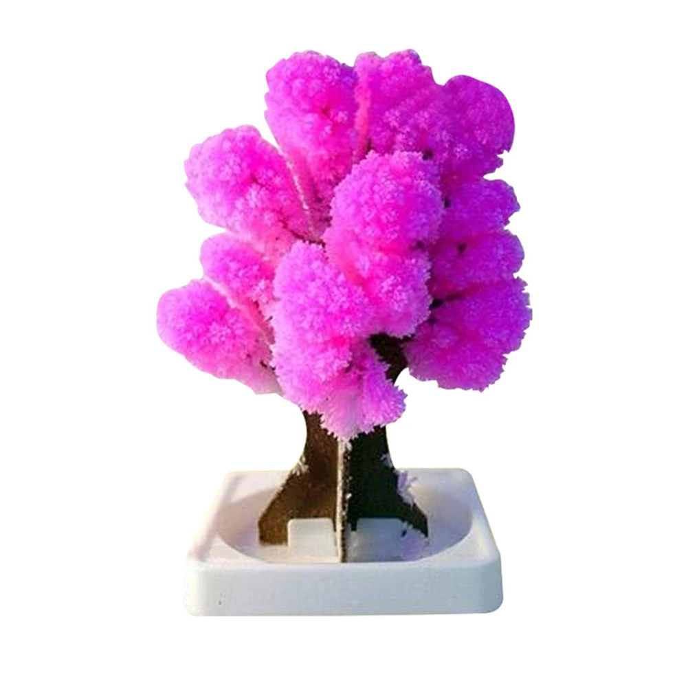 FIERBINTE 1/2 buc Magic Japoneză Sakura, Copac, Pom de Crăciun de Hârtie Inflorire Hârtie Cristal Copaci Copii DIY Jucărie NDS