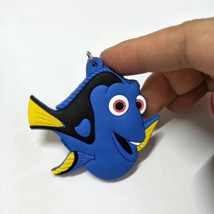 20buc/lot Finding Nemo Pește din plastic pvc breloc cheie lanț llaveros asasini farmecul cheie pentru pungi de cadou farmecul piele