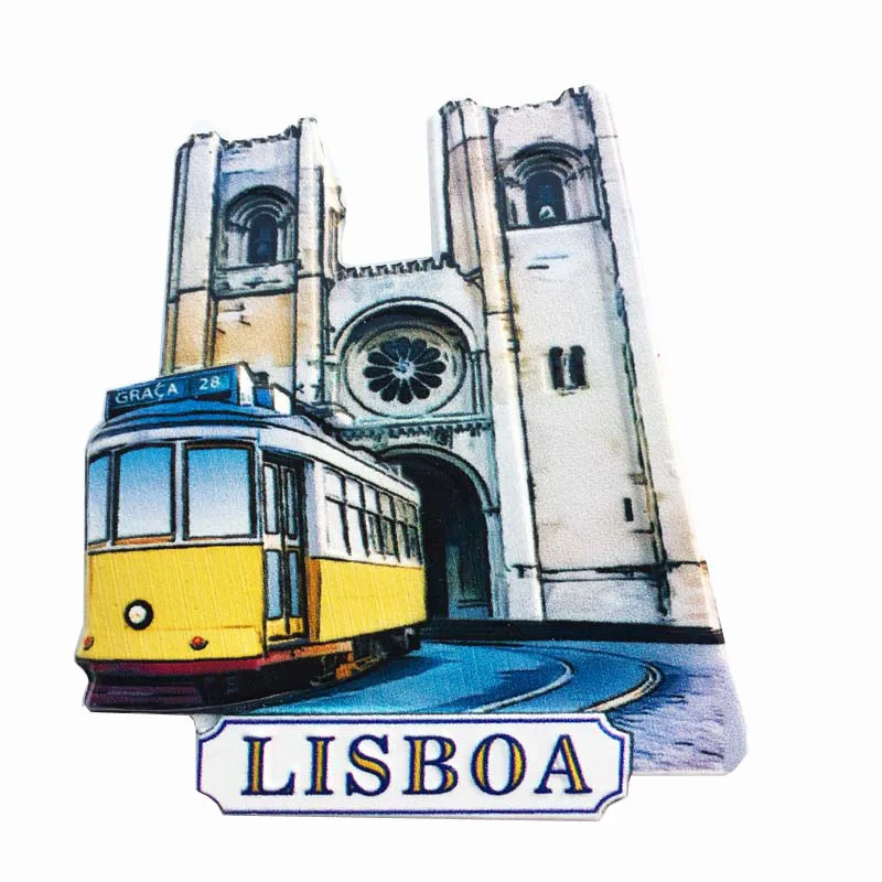 Portugalia magnet de frigider de la Lisabona cocoș frigider magnetice, autocolant de călătorie de suveniruri autocolant