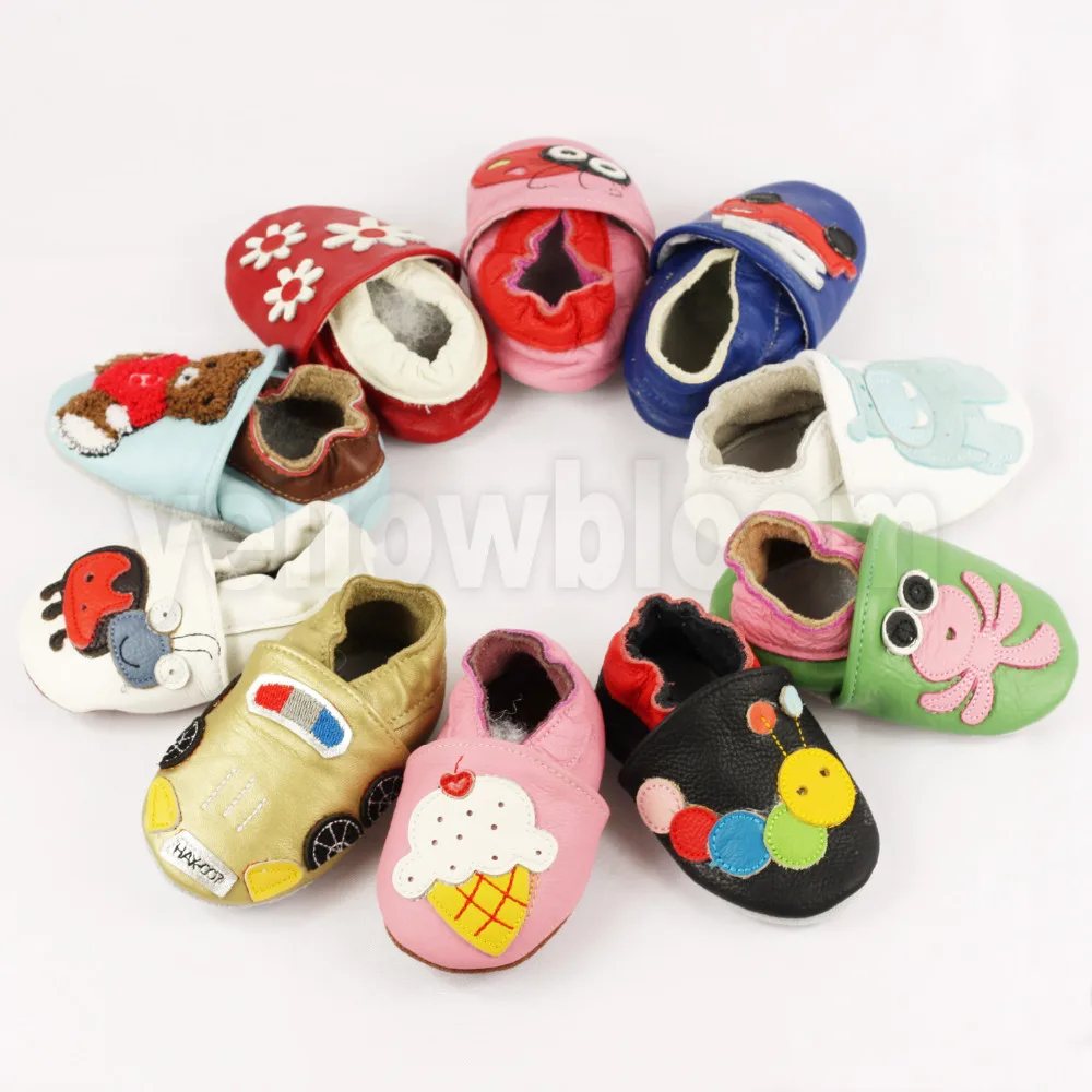 Piele Moale Pantofi Baby Boy Fata De Copil Papuci De Pantofi 0-6 6-12 12-18 18-24 Stil Nou Prima Pietoni Din Piele Mini-Dovada Pantofi Pentru Copii