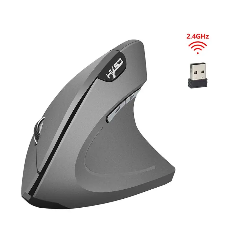 Wireless Mouse Optic Ergonomic 2.4 G 800/1600/2400DPI Lumina Încheietura mâinii Vindecare Verticale Șoareci cu Mouse Pad Kit Pentru PC