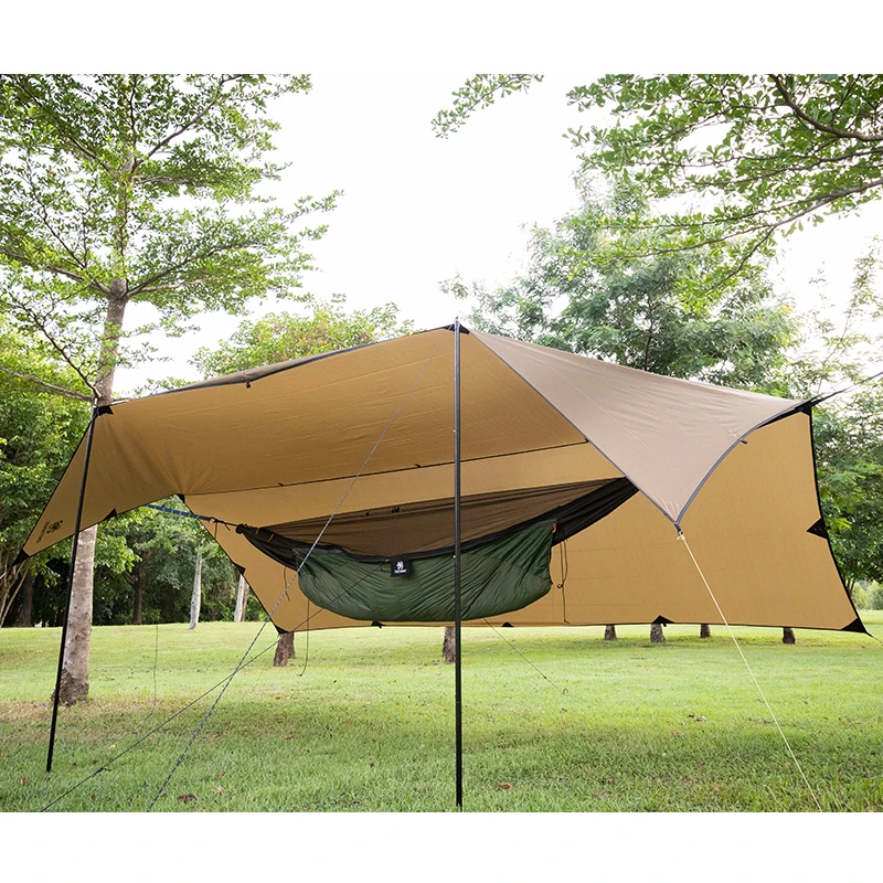 OneTigris 210T Poliester Adăpost de Soare 3x4m Compact, Versatil, Durabil Backpacking Prelata Plaja Tent Cort De rezistent la apa