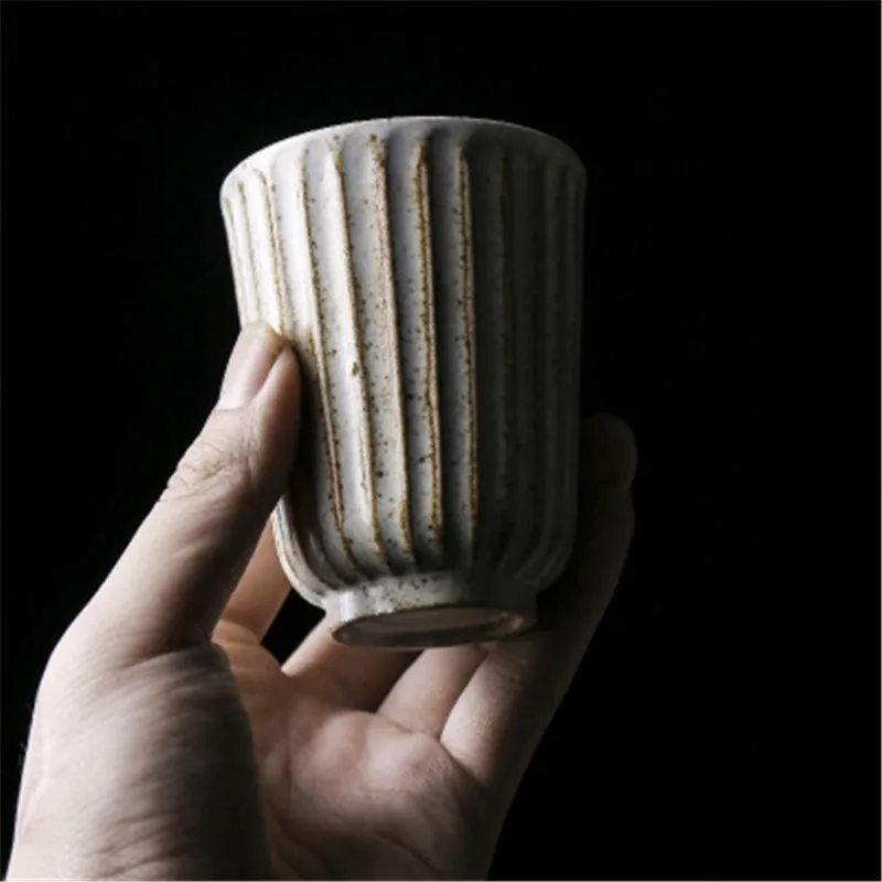 KINGLANG Japoneză retro creative ceai Kung Fu cana de apa personalitate de uz casnic cupa micul dejun manual gresie