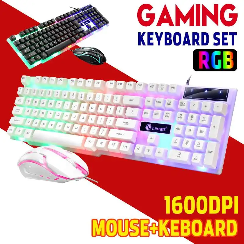 RGB Gaming Claviatură și Mouse-ul pentru calculator Laptop PC Tastatură Mecanică Kit