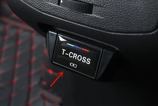 Pentru Volkswagen T-CROSS 2018 2019 2020 ABS Cromat Spate port USB de încărcare capac protecție anti-zgârieturi protecție accesorii auto