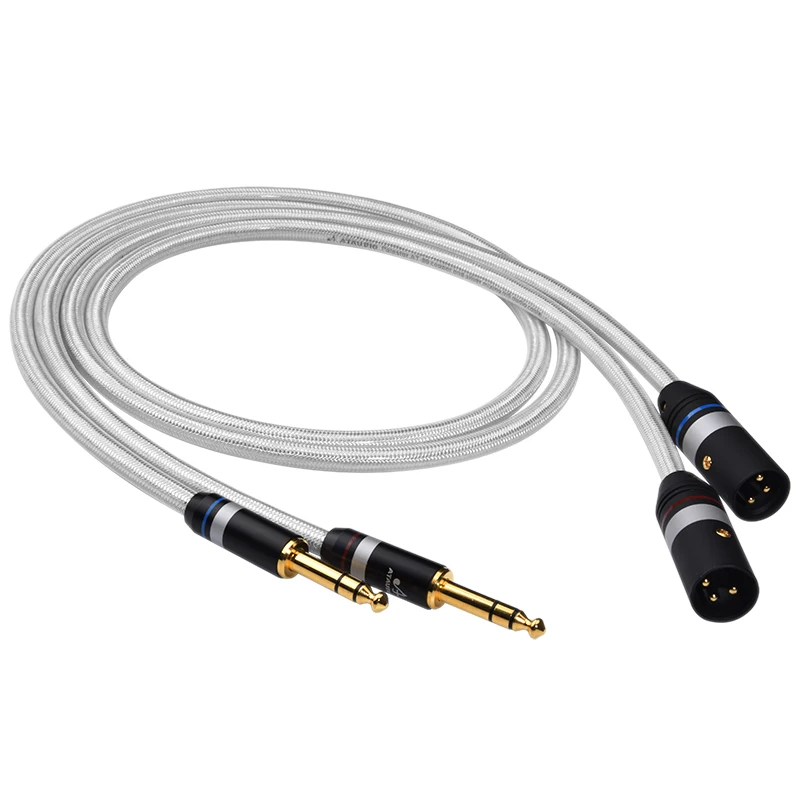 ATAUDIO Cupru și Argint Hifi 6.5 mm si XLR Cablu Hi-end Dual 6.35 mm la Dual XLR de sex Masculin Cablu Audio