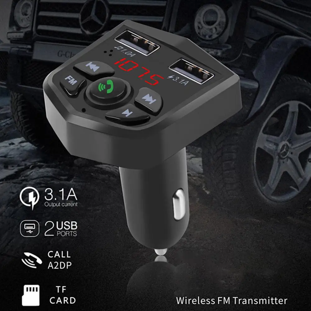 Bluetooth Car MP3 Player Auto FM Transmitter Cu Dual USB Încărcător Rapid de mașină Bluetooth Player Bluetooth V5.0 Versiune