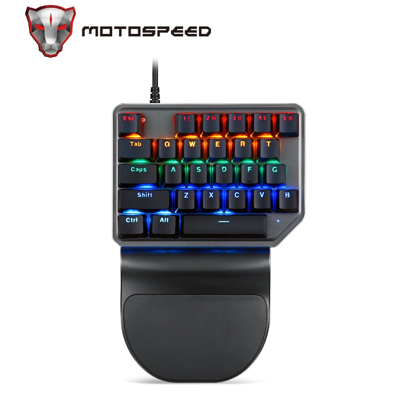 Motospeed K27 V30 Singură Mână Mecanică Calculator PC PUBG Tastatură de Gaming 27-cheie prin Cablu USB 9 LED Backlit Model Overwatch LOL