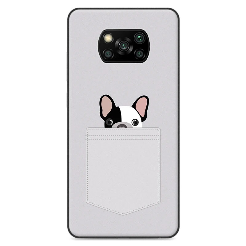 Aurorele Caz Pentru Pocophone X3 Acoperire Moale pentru Protecție de Buzunar Câine de Companie Acoperire Model Pentru Xiaomi Poco X3 Telefon NFC Caz