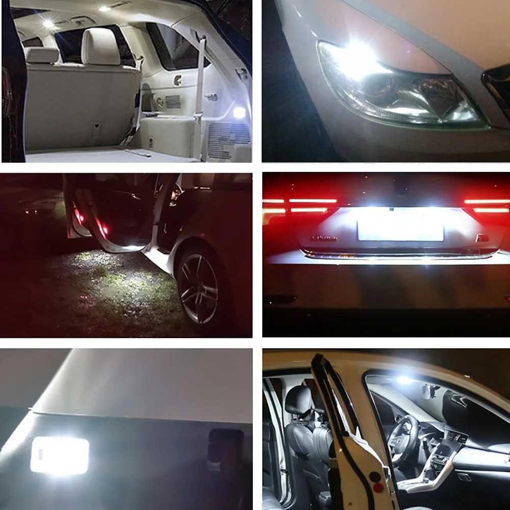 10x W5W T10 LED-uri Canbus Becuri pentru toate modelele VW Golf 4 5 6 7 Passat B5 B6 B7 CC Touareg Auto Interior plafoniera Portbagaj Lumini de Parcare
