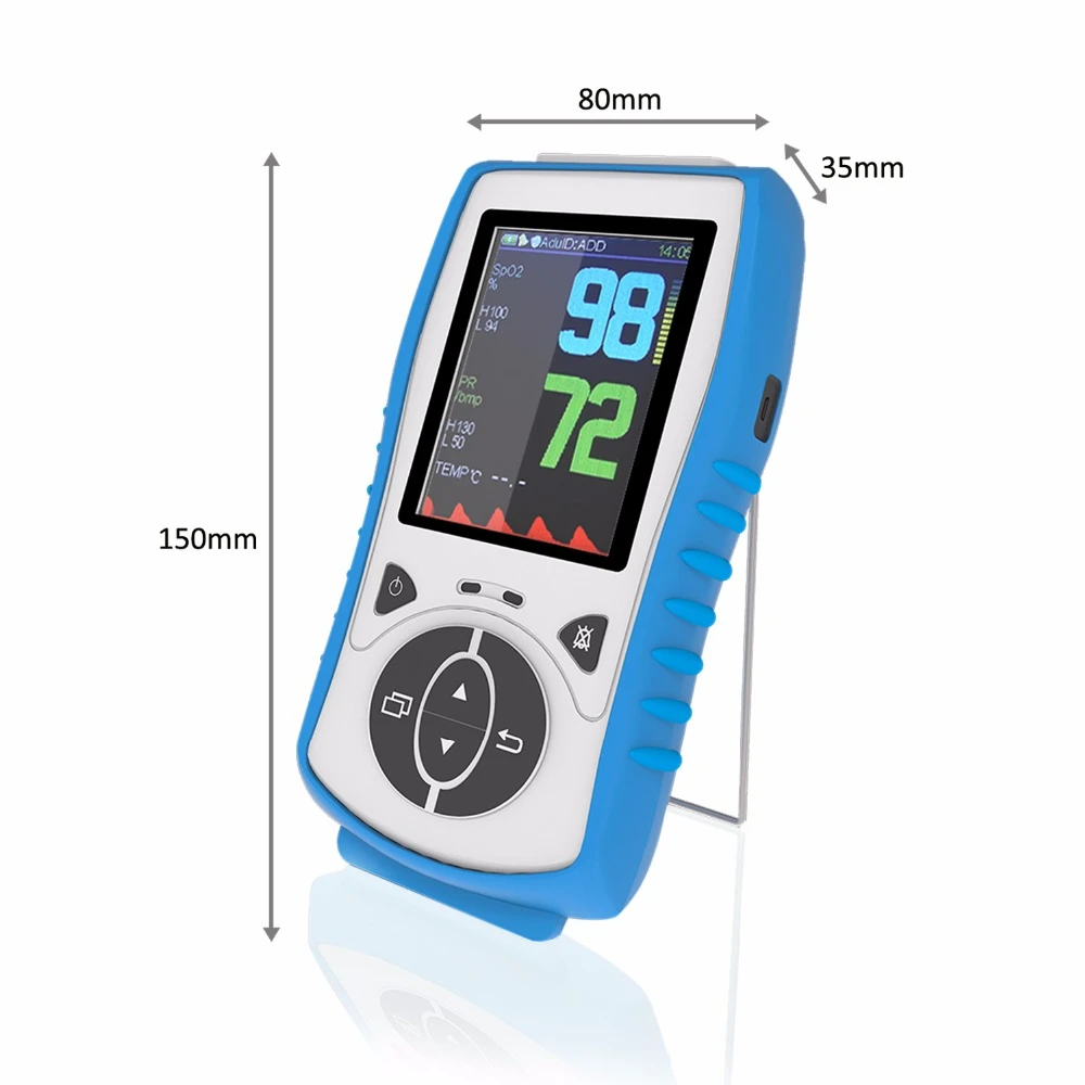 Adult Senzori Pulsoximetru Portabil Cu Sonda de Temperatura de Oxigen din Sange Monitor,LCD 2.8,Puls Sânge Oximetro CE Aprobare