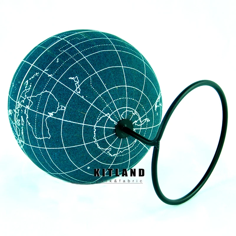 Albastru Plută din Lemn Tellurion Glob Harta Lumii cu Baza de Metal tellurion plută mesaj de bord