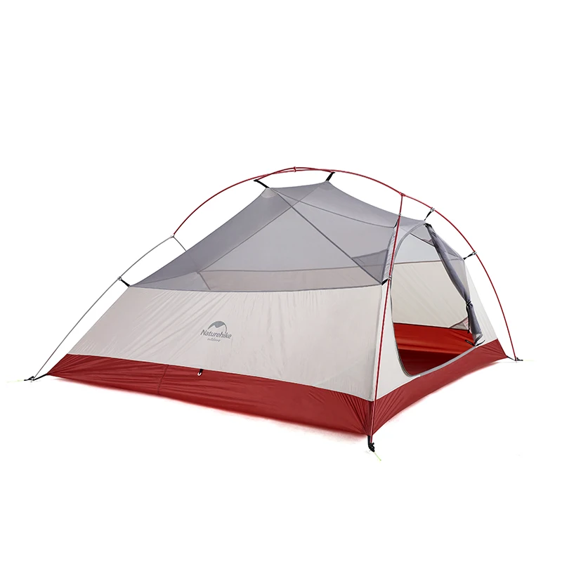 Naturehike Norul Serie 20D Nailon Ultralight Camping Cort Impermeabil vînt HikingTent Pentru 3 Persoane NH18T030-T