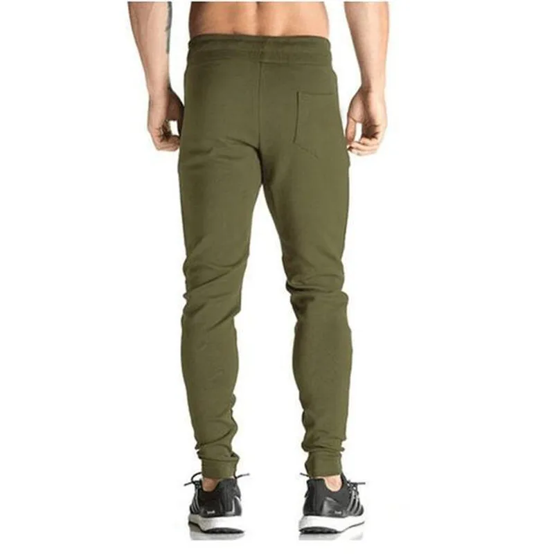 2019 Noi Bodyboulding Mens Pantaloni, Săli de sport cu Fermoar pachete de Pantaloni Brand de Îmbrăcăminte de Bumbac Broderie Pantaloni Casual Elastic Fit Joggers