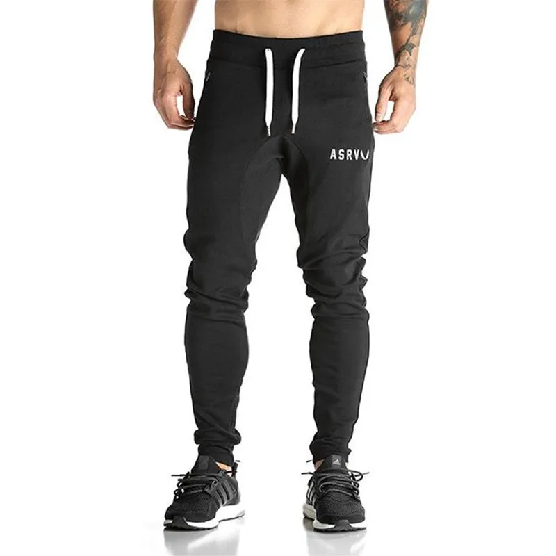 2019 Noi Bodyboulding Mens Pantaloni, Săli de sport cu Fermoar pachete de Pantaloni Brand de Îmbrăcăminte de Bumbac Broderie Pantaloni Casual Elastic Fit Joggers