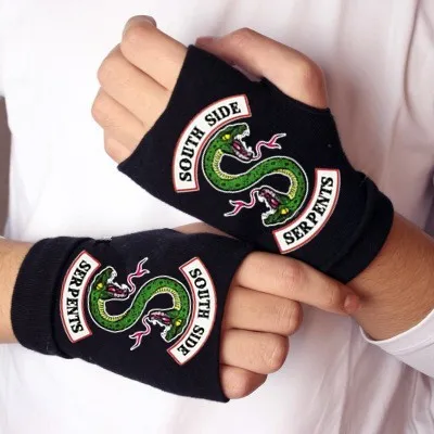 Riverdale Sport Mănuși pentru Bărbați, Mănuși de Degete Tricotate în aer liber, călărie Mănuși Partea de Sud Șerpi
