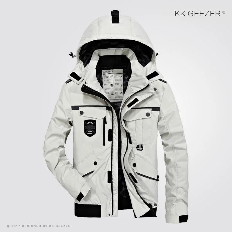 Jachete Barbati Gros De Iarna Parka Brand Hanorac Bărbați Haina Vatuita Lungă Cu Glugă Ocazional Zăpadă Cald Canadiană Palton Masculin Windproof