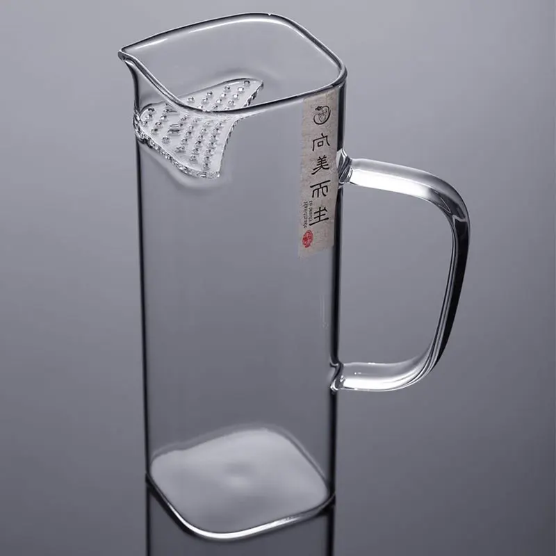 200-400ML Ceainic de Sticlă Borosilicată Rezistentă la Căldură Pătrat de Sticlă Ceașcă Aduce Propriul Set de Ceai Filtru Lapte Floare Cana de Ceai