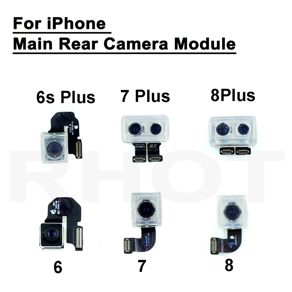 Testat spate original principala camera din spate Pentru iPhone 6, 6 Plus, 6S, 6S Plus 7 7 Plus 8 8 Plus spate principal modulul camerei din spate