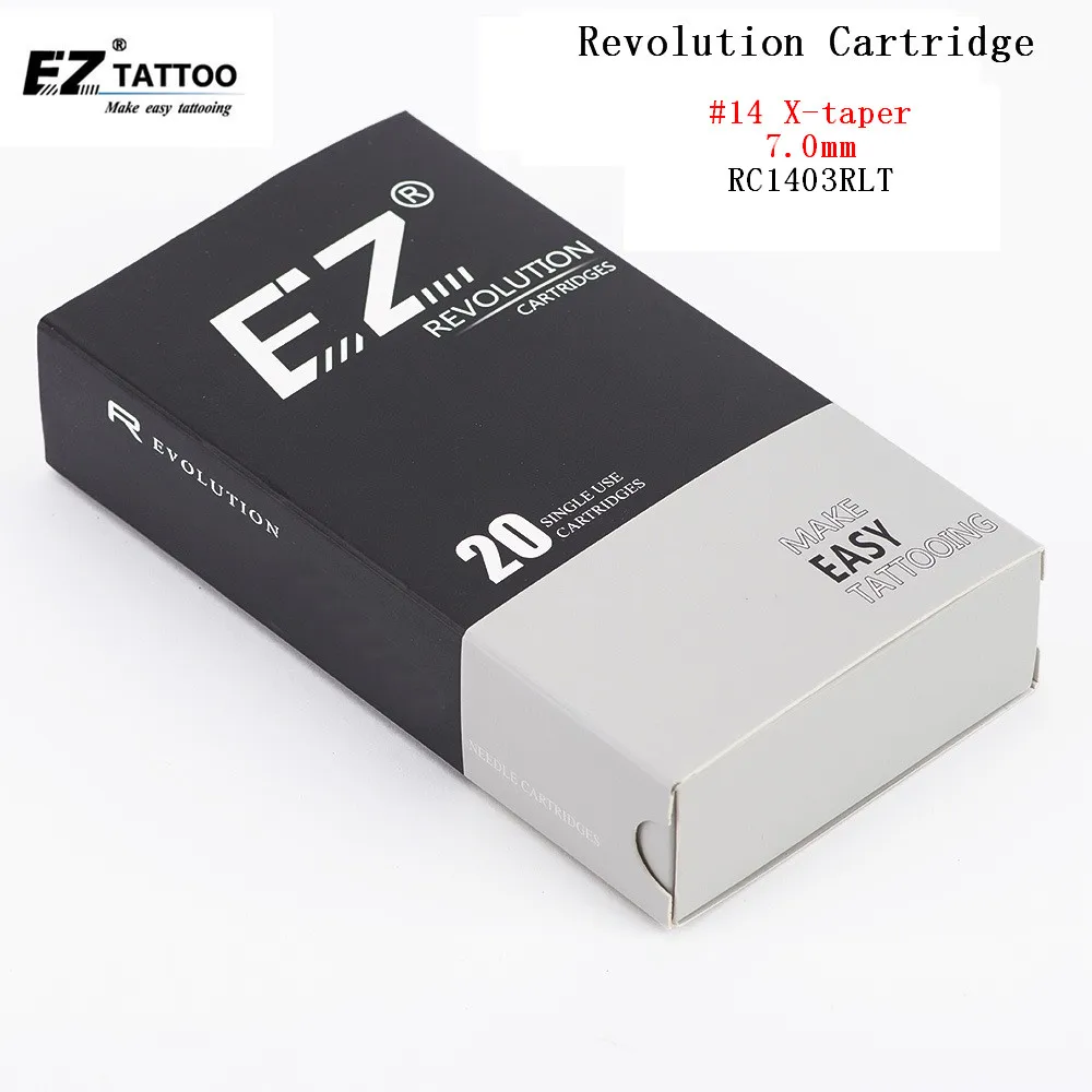 RC1403RLT EZ Tatuaj Ace de Revoluție Cartuș Rundă de Linie #14 0.40 mm X-conica 7.0 mm pentru Sistemul de mașini și mânere 20 buc/lot