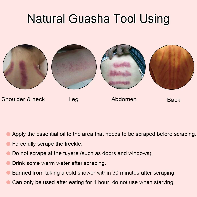 Chineză Guasha Rose Cuarț, Jad Placa De Piatra Naturala Racleta Gua Sha Instrumente De Masaj Pentru Față, Pe Gât, Spate Corpului Acupunctura Presiune