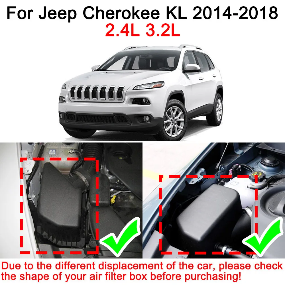 Filtru de aer Pentru Jeep Cherokee KL 2016 2017 2018 2.4 L 3.2 L L4 V6 52022378AA 52022376AA K52022378AA Accesorii Auto Kit